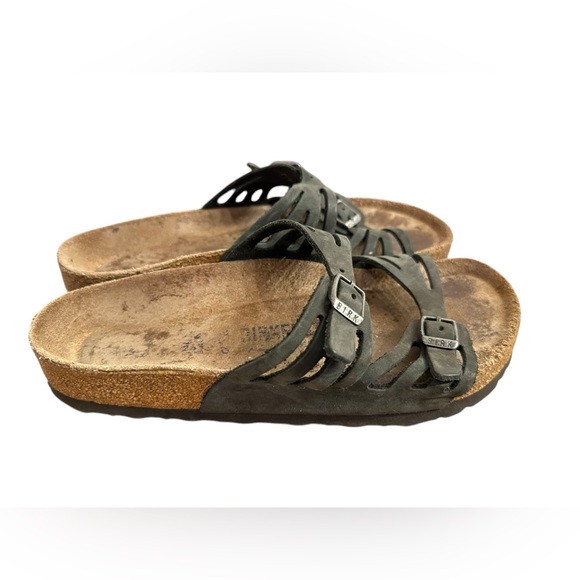Birkenstock Granada Sandals Black Women’s Size EU 38 US 7 Leather.bin7 - Picture 1 of 6